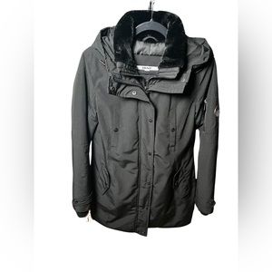 DKNY Down Parka Jacket Black